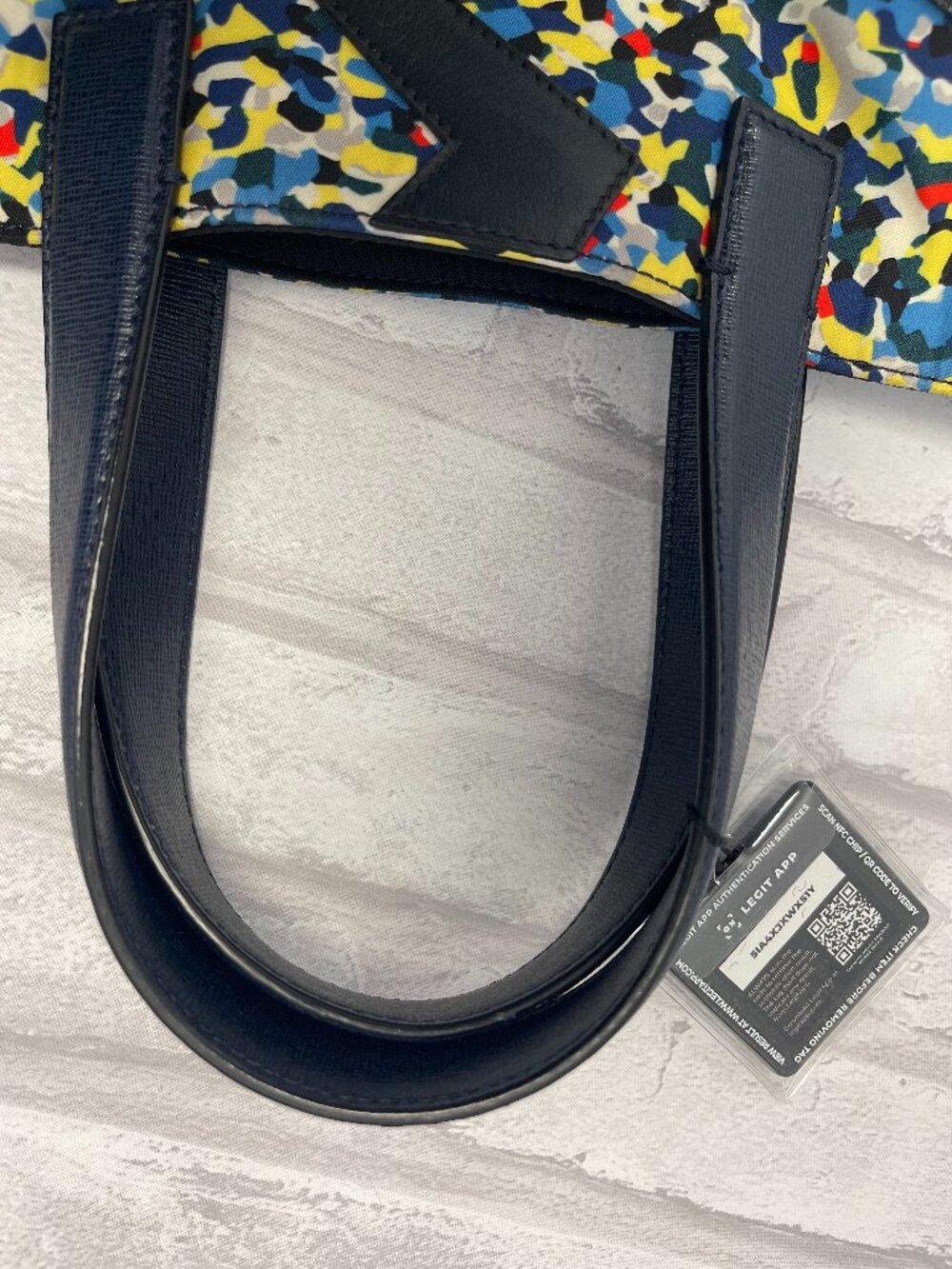 Fendi Monster Nylon Confetti Tote w/ Leather Trim, authentic! - Picture 15 of 15